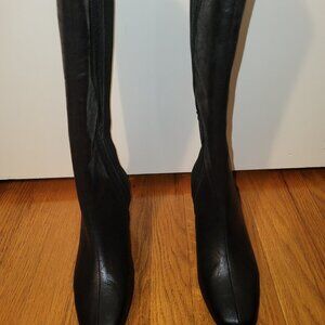 NIB 7 1/2 A2 Tall Brown Wedge Boots, Aerosoles,